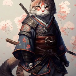 LAST DAY 80% OFF-Samurai Cat