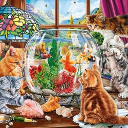 LAST DAY 80% OFF-Kittens and the Aquarium