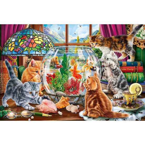 LAST DAY 80% OFF-Kittens and the Aquarium