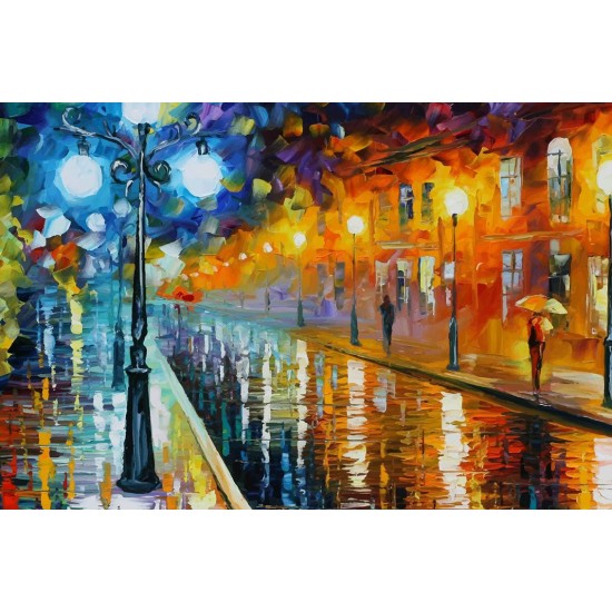 LAST DAY 80% OFF-Leonid Afremov Blue Lights