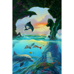 LAST DAY 80% OFF-7 Dolphin Mural