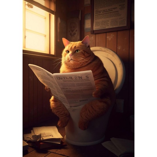 LAST DAY 80% OFF-Cat On Toilet