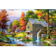 LAST DAY 80% OFF-Full Drill House Waterwheel Landscape