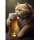 LAST DAY 80% OFF-Majestic cat drinking beer