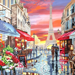 LAST DAY 80% OFF-Paris Flower Shop Paint