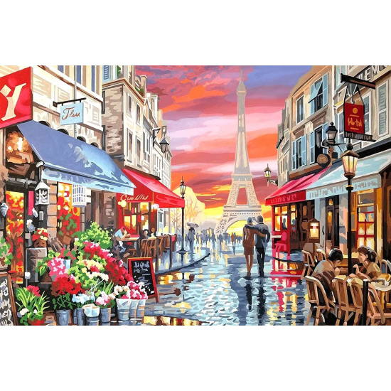 LAST DAY 80% OFF-Paris Flower Shop Paint