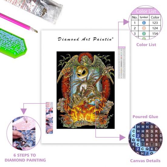 LAST DAY 80% OFF-Diamond Painting Halloween by Number Kits