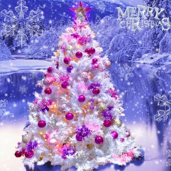 LAST DAY 80% OFF-Christmas Tree Flowers Animated