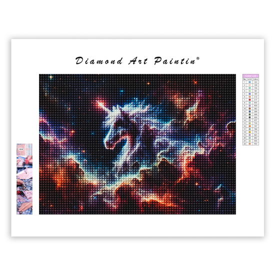 LAST DAY 80% OFF-Colorful Unicorn in Space