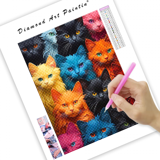 LAST DAY 80% OFF-Colorful Cats