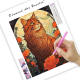 LAST DAY 80% OFF-Long Hair Orange Cat and Roses