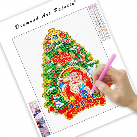 LAST DAY 80% OFF-Christmas Tree Diamond Art