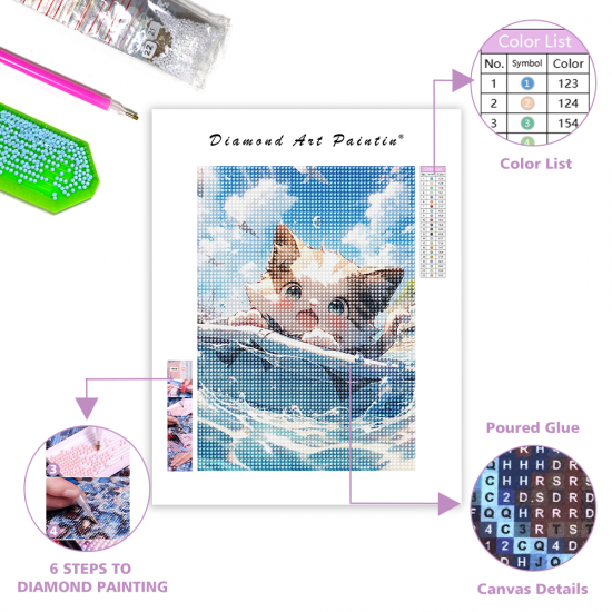 LAST DAY 80% OFF-Cute cat on the ocean