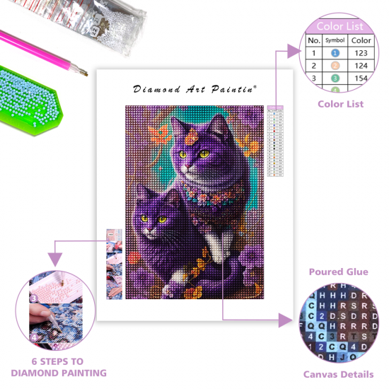 LAST DAY 80% OFF-Purple noble Cat