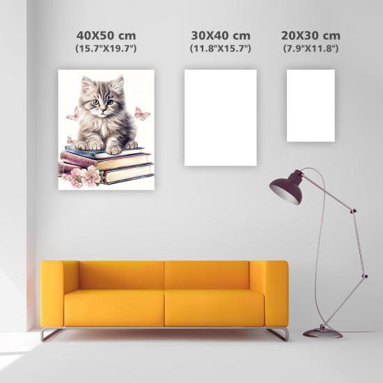 LAST DAY 80% OFF-Cute Cats Clipart With Books