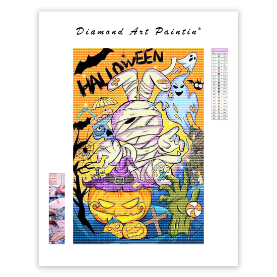 LAST DAY 80% OFF-Halloween Diamond Painting Pumpkin