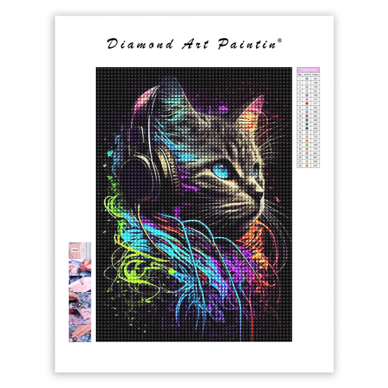 LAST DAY 80% OFF-Cat listening music