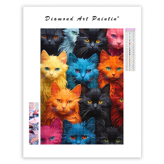 LAST DAY 80% OFF-Colorful Cats