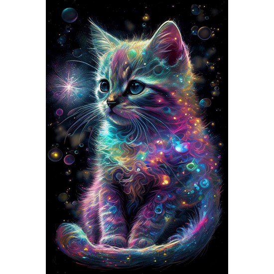 LAST DAY 80% OFF-Psychedelic Kitty Cat