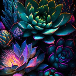 LAST DAY 80% OFF-Magic Succulents at Night