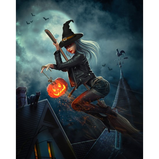 LAST DAY 80% OFF-Halloween Witch Cool Girl