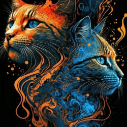 LAST DAY 80% OFF-Colorful Cats