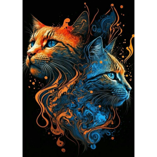 LAST DAY 80% OFF-Colorful Cats