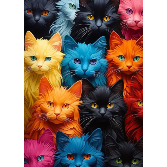 LAST DAY 80% OFF-Colorful Cats