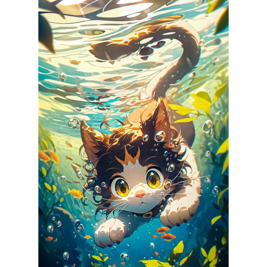 LAST DAY 80% OFF-Cat in the water