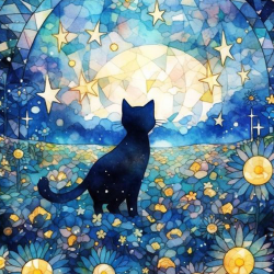 LAST DAY 80% OFF-Starry Sky And Cat