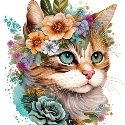 LAST DAY 80% OFF-Cat Flower