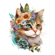 LAST DAY 80% OFF-Cat Flower