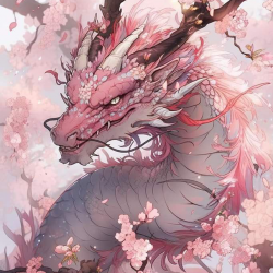 LAST DAY 80% OFF-Cherry blossom dragon