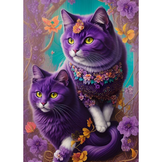 LAST DAY 80% OFF-Purple noble Cat