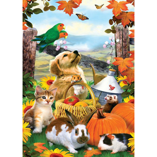 LAST DAY 80% OFF-Puppies and Kittens in Autumn