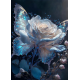 LAST DAY 80% OFF-White Flowers and Blue Butterflies