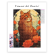 LAST DAY 80% OFF-Long Hair Orange Cat and Roses