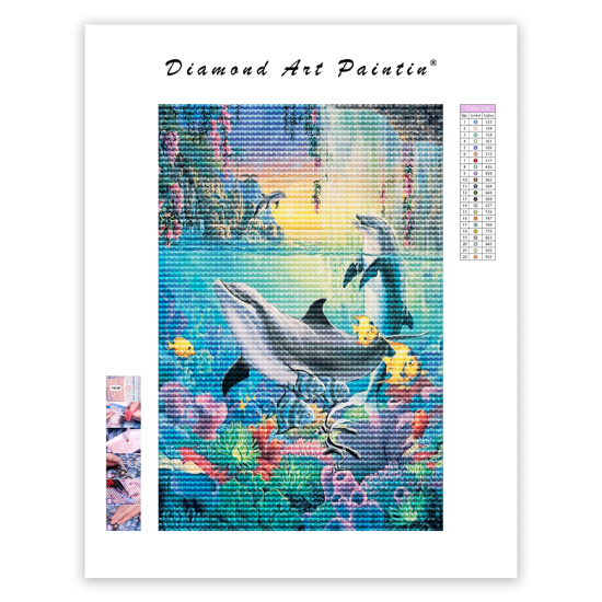 LAST DAY 80% OFF-Jumping Dolphin Drawing