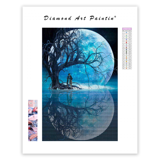 LAST DAY 80% OFF-Couple Under Moon Tree Full Round