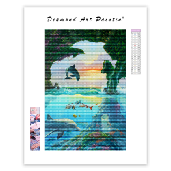 LAST DAY 80% OFF-7 Dolphin Mural