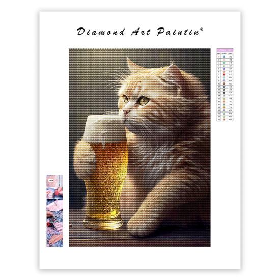 LAST DAY 80% OFF-Majestic cat drinking beer