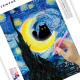 LAST DAY 80% OFF-Black Cat On Starry Night